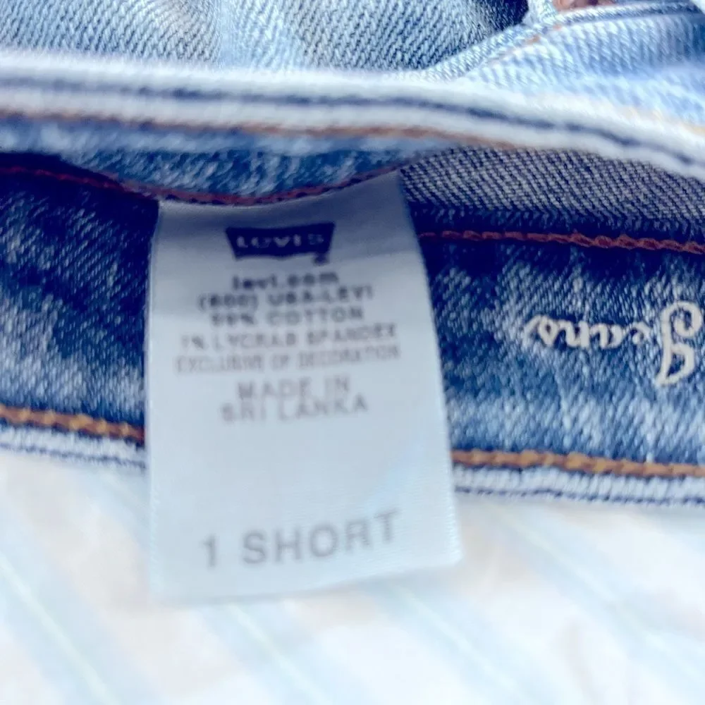 Original authentic Levi cut-off shorts; Size 1